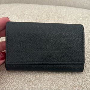 Longchamp Black Leather Wallet/card holder